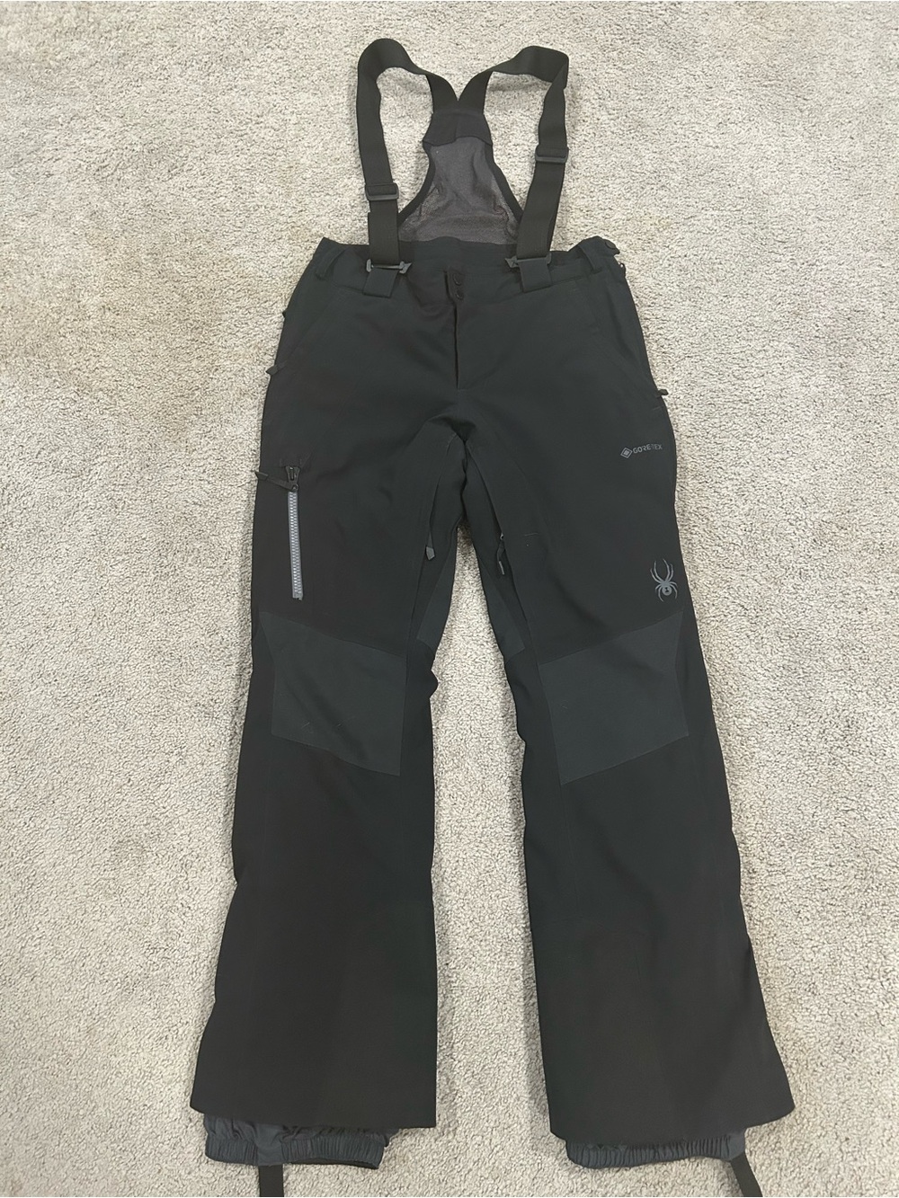 Spyder Black Women's Ski Pants with Adjustable Suspenders